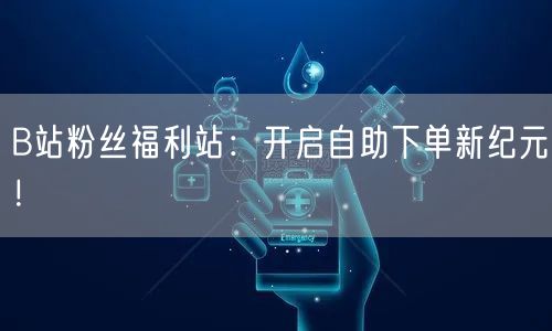 B站粉丝福利站：开启自助下单新纪元！