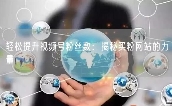轻松提升视频号粉丝数：揭秘买粉网站的力量