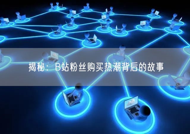 揭秘：B站粉丝购买热潮背后的故事