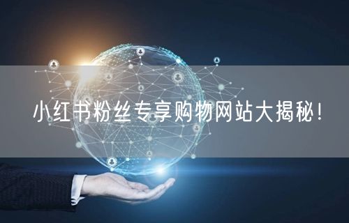 小红书粉丝专享购物网站大揭秘！