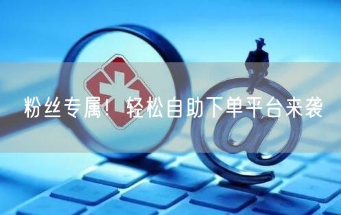 粉丝专属！轻松自助下单平台来袭