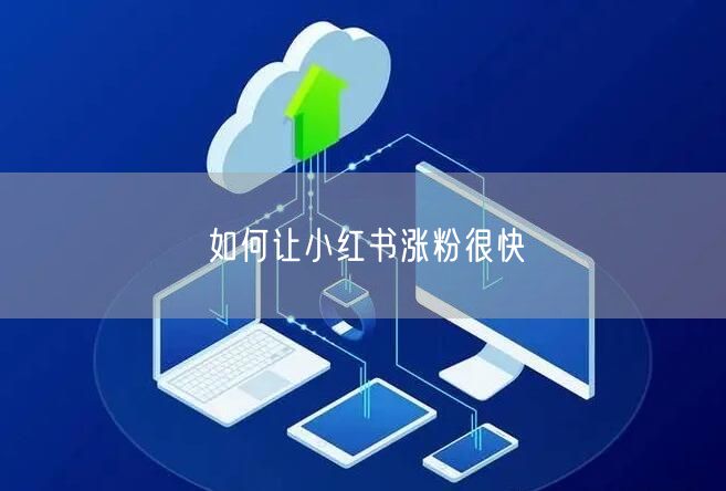 如何让小红书涨粉很快
