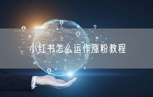 小红书怎么运作涨粉教程