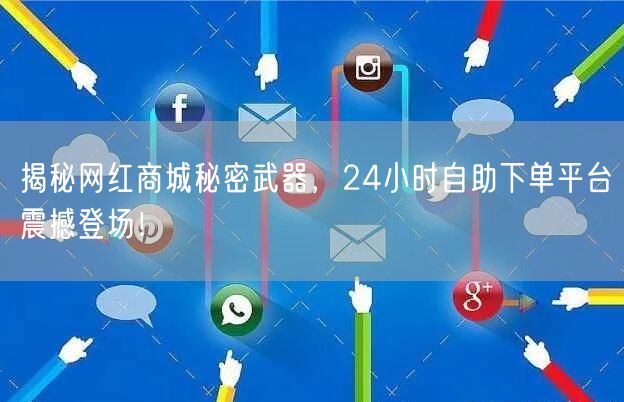 揭秘网红商城秘密武器，24小时自助下单平台震撼登场！