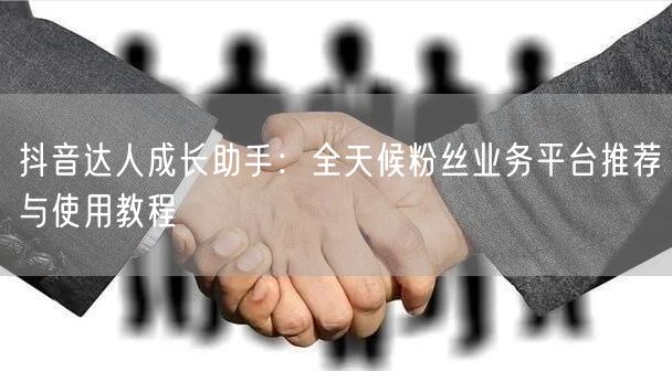 抖音达人成长助手：全天候粉丝业务平台推荐与使用教程