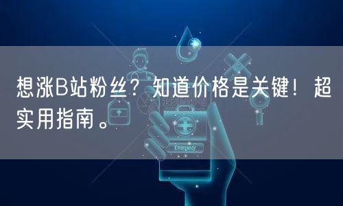 想涨B站粉丝？知道价格是关键！超实用指南。