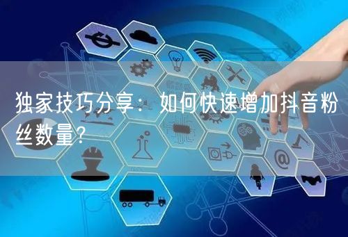 独家技巧分享：如何快速增加抖音粉丝数量？