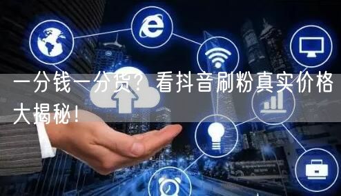 一分钱一分货？看抖音刷粉真实价格大揭秘！